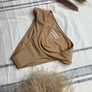 Frankies Bikinis, Sandy Brown Bikini Bottom Size S